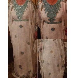 Kaye’s and Layla’s Farasha dress.